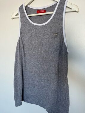 Men’s Guess Gray Tank with White Trim
